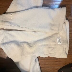Cozy Cream Zip-Up Sweater
